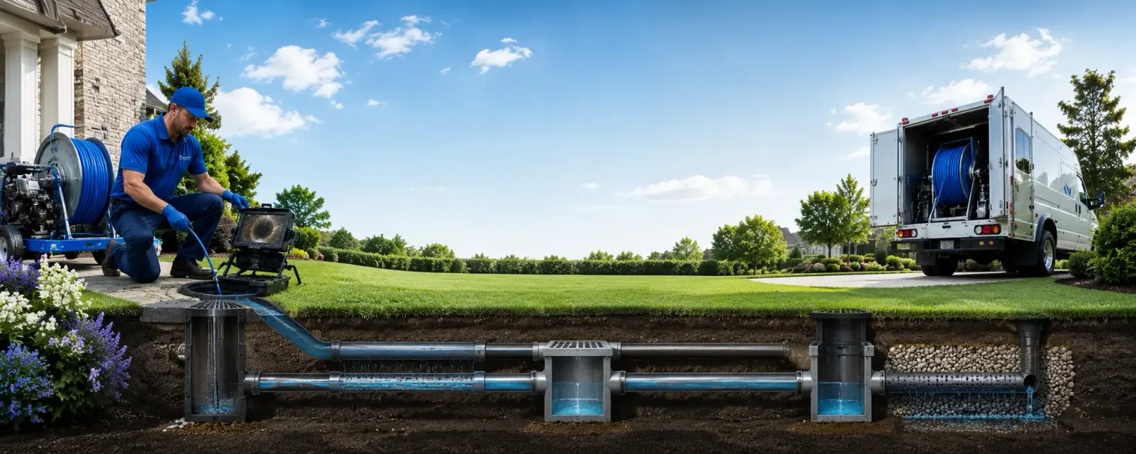 Outdoor drain cleaning information for Shadyside, OH